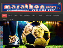 Tablet Screenshot of marathonsoccer.net